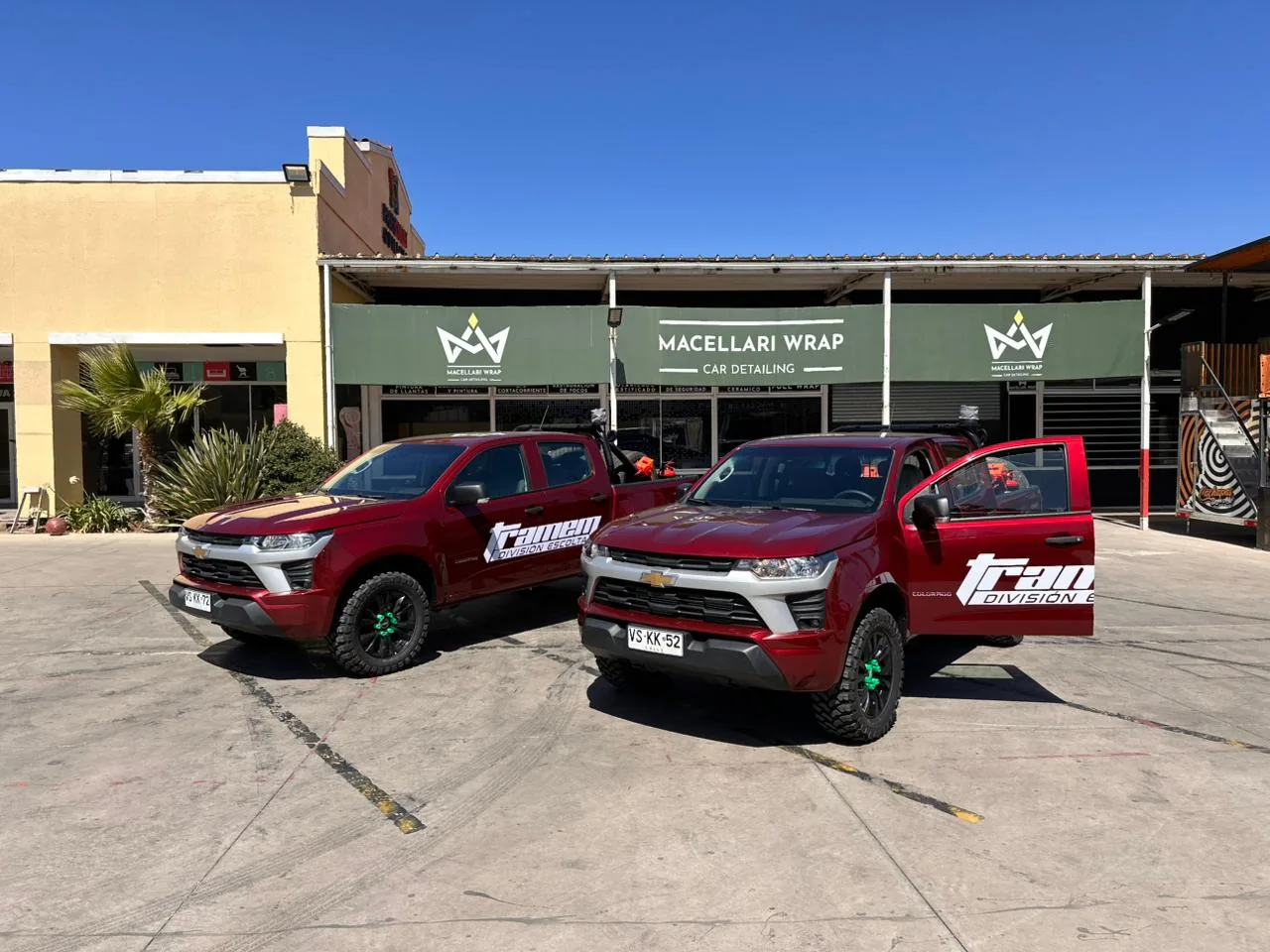 Trabajos en flotas de empresa en Macellari Wrap Quillota